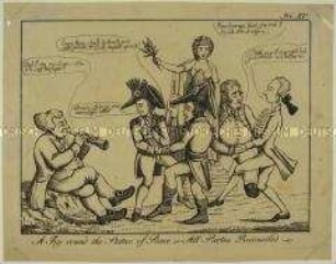 Karikatur auf den Wiener Kongress
