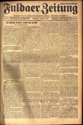 Ausgabe vom Dienstag, den 01. Februar 1927.