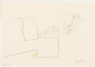 Garten Leinweber, Ebenhausen: Treppe am Haus: Grundriss 1:100, Variante