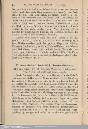 X. Ammelsdorf, Schönfeld, Forstmeisterweg