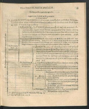 Tractatus IV. Partis Specialis. De Corporibus perfecte mixtis.
