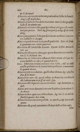 Alienatio rerum preciofarum ... [ - ] Alienum est, quod commune est.