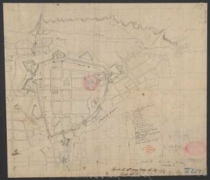 Plan von Anclam in Pommern : Ao. 1715