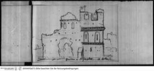 Skizzenbuch Latium, Kampanien, Ansicht von Ninfa