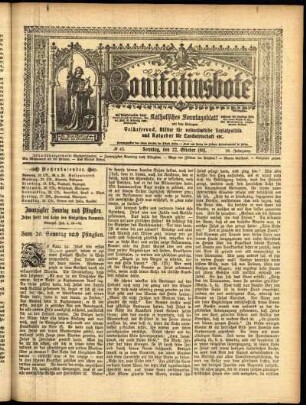Erste Ausgabe vom Sonntag, den 22. Oktober 1911.