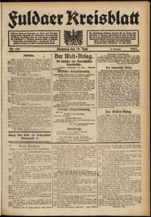 Ausgabe vom Dienstag, den 19. Juni 1917.