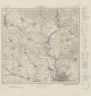 4430 (alte Nr.: 2525) Nordhausen (Nord), Meßtischblatt (4cm - Karte)