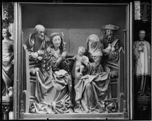 Veringenstadt Pfarrkirche Sankt Nikolaus Langhaus Relief "Heilige Sippe" von Martin Schaffner (um 1510)