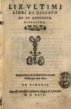 Li X ultimi libri de le antichità giudaiche