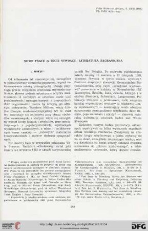 Nowe prace o Wicie Stwoszu: Literatura zagraniczna