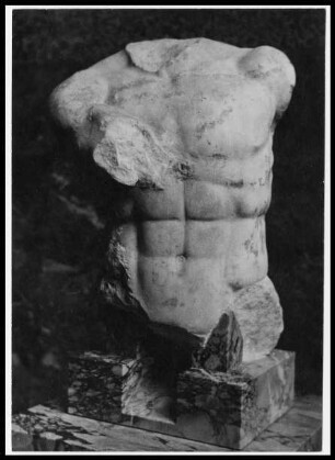 Fotografie. Torso einer Männerfigur