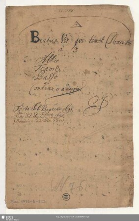 Beatus vir - Mus.1739-E-522 : V (3), bc - C
