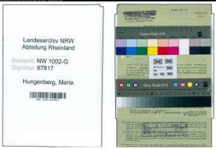 Entnazifizierung Maria Hungenberg, geb. 03.02.1893 ()