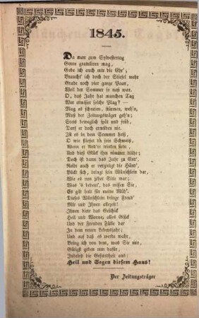 Münchener Tagblatt. 1845,[1] = Jg. 19, Jan. - Juni