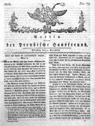 Nr. 79., 30. December 1806