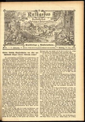 Ausgabe vom Sonntag, den 29. Dezember 1901.