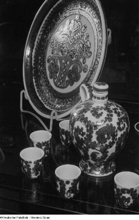 Geschirr auf der Leipziger Herbstmesse 1954