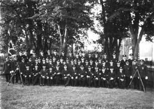 Mitglieder des Kriegervereins Marbach (später NS-Kriegerbund). Marbach
