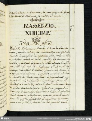 Massenzio. XLIII.o Imp.e