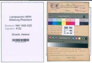 Entnazifizierung Helene Grosch , geb. 19.07.1912 (Haendlerin)