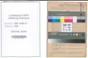 Entnazifizierung Adam Schmidt , geb. 18.06.1904 (Drogist)