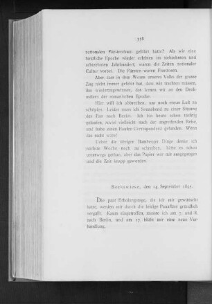 Bockswiese, den 14. September 1895.