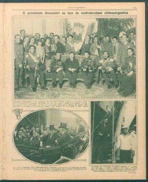 El presidente Alessandri es lazo de confraternidad chilenoargentina [Fotografías]