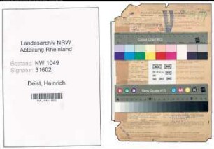 Entnazifizierung Heinrich Deist , geb. 10.12.1902 (Steuerberater)