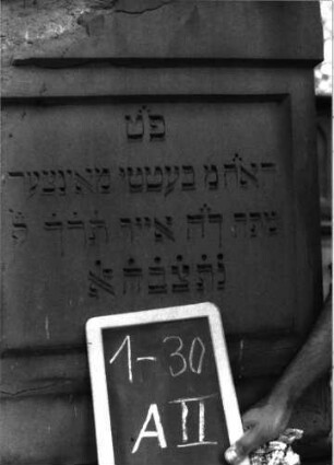 Grabstein A II/1/30 (Detailaufnahme 1)