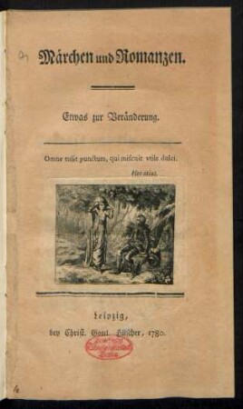 Märchen und Romanzen : Etwas zur Veränderung