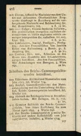 458-487, Visitations, Abschied... - Castoreo, Joseph...