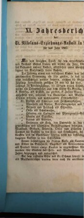 Jahres-Bericht. 1867