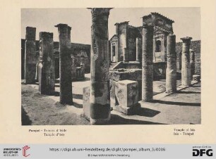 Pompei - Tempio d'Iside - Temple d'Isis - Temple of Isis - Isis-Tempel
