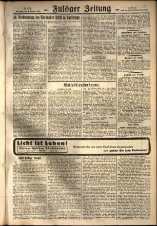Zweite Ausgabe vom Samstag, den 04. August 1928.
