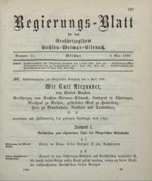 46. Ausführungsgesetz zum Bürgerlichen Gesetzbuch