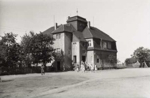 Großdubrau, Schulstraße 1. Schule (1906/1907). Hofansicht