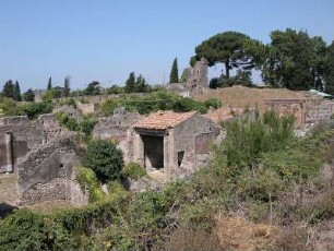 Pompej - Hausruinen : Aufgenommen am 21. Juli 2004 in den Ausgrabungsstätten der römischen Siedlung Pompeji