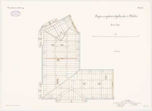 Regierungsgebäude, Köslin: Grundriss Sparrenlage 1:100