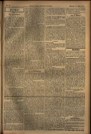 Zweite Ausgabe vom Mittwoch, den 27. März 1929.