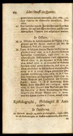 Epistolographi, Philologici & Antiquarii