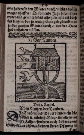 X. Von Tauben