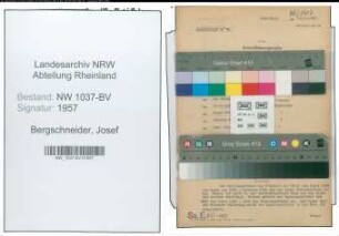 Entnazifizierung Josef Bergschneider , geb. 16.10.1903 (Kohlenhaendler)
