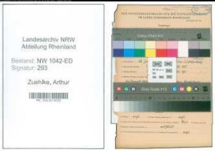 Entnazifizierung Arthur Zuehlke , geb. 28.07.1899 (Lehrer)