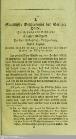 Statistische Beschreibung der Görlitzer Haide : (Fortsetzung und Beschluß)