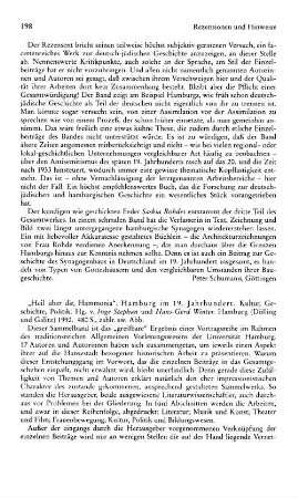 "Heil über dir, Hammonia", Hamburg im 19. Jahrhundert, Kultur, Geschichte, Politik, hrsg. von Inge Stephan, Hans-Gerd Winter : Hamburg, Dölling und Galitz, 1992