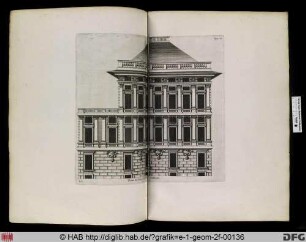 Facciata del Palazzo del Sigr. Thomaso Pallavicino.