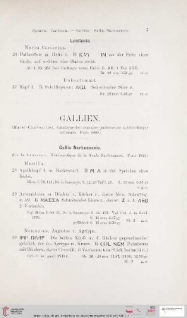 Gallien (Nr. 28 - 34)
