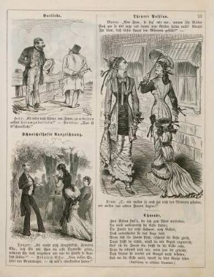 "Vorliebe" "Schmeichelhafte Auszeichnung" "Theuere Passion"