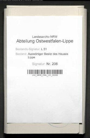 Instruktionen für die Verwaltung von Vianen unter denen von Brederode und Korrespondenzen der Familienmitglieder