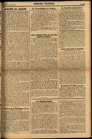 Zweite Ausgabe vom Freitag, den 17. Oktober 1941.